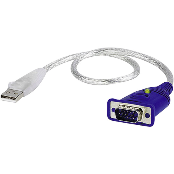 ATEN 2A-130G VGA / USB Adapter [1x VGA-Stecker - 1x USB 2.0 Stecker A] Transparent 0.35m