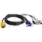 ATEN KVM Anschlusskabel [2x PS/2-Stecker, USB 2.0 Stecker A, SPHD-15-Stecker - 1x SPHD-15-Stecker] 1.80m Schwarz