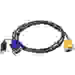ATEN KVM Anschlusskabel [1x VGA-Stecker, USB 1.1 Stecker A - 1x SPHD-18-Stecker] 3.00m Schwarz