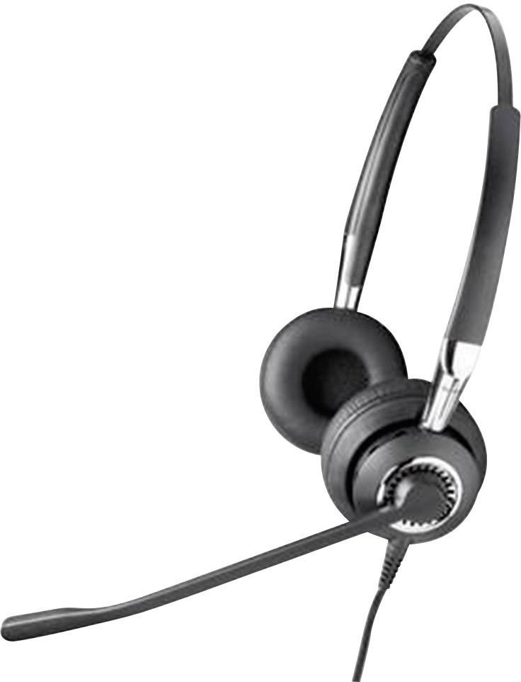 Jabra BIZ™ 2400 3in1 On Ear Headset kabelgebunden Stereo Schwarz, Silber Noise Cancelling Telefon