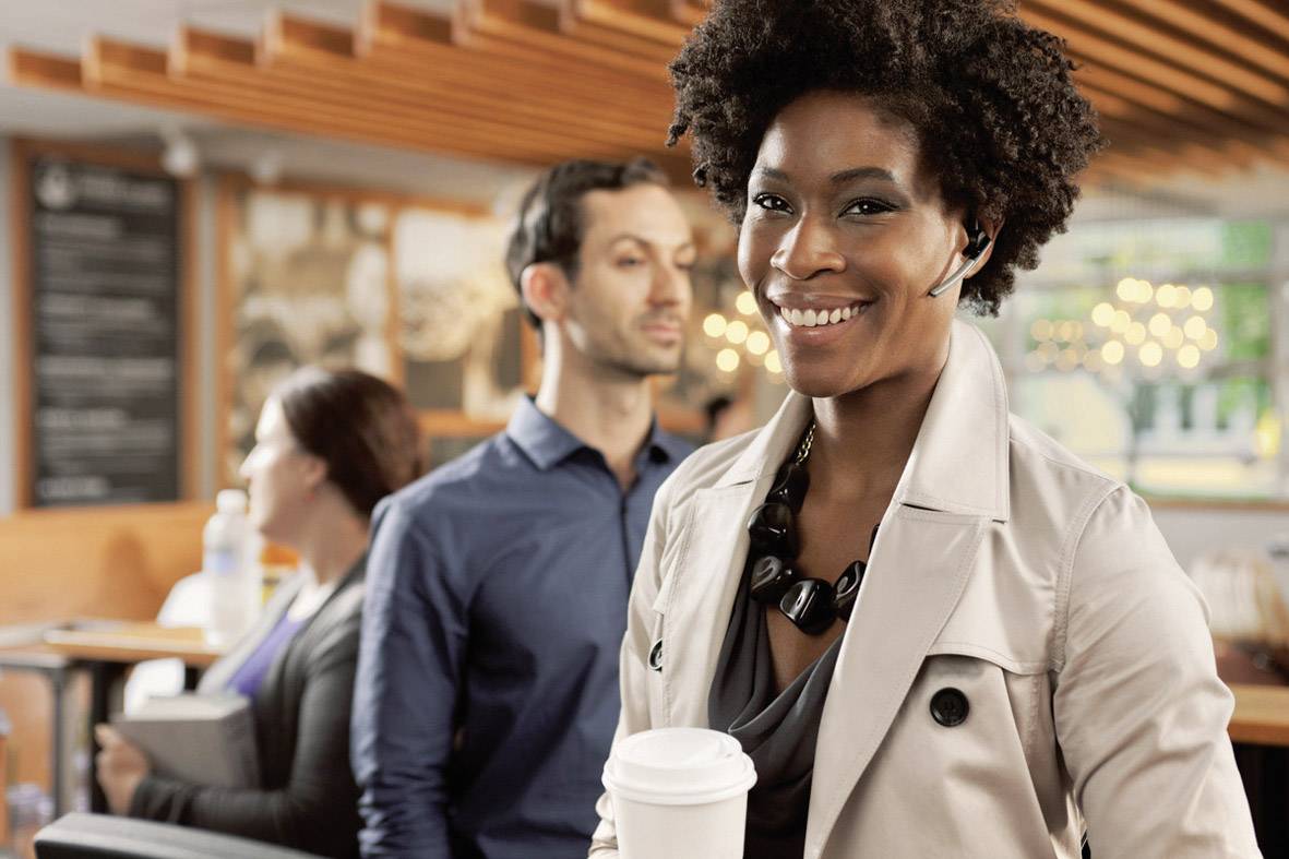 Plantronics UC B235-M Telefon-Headset Bluetooth schnurlos, Mono In Ear Schwarz