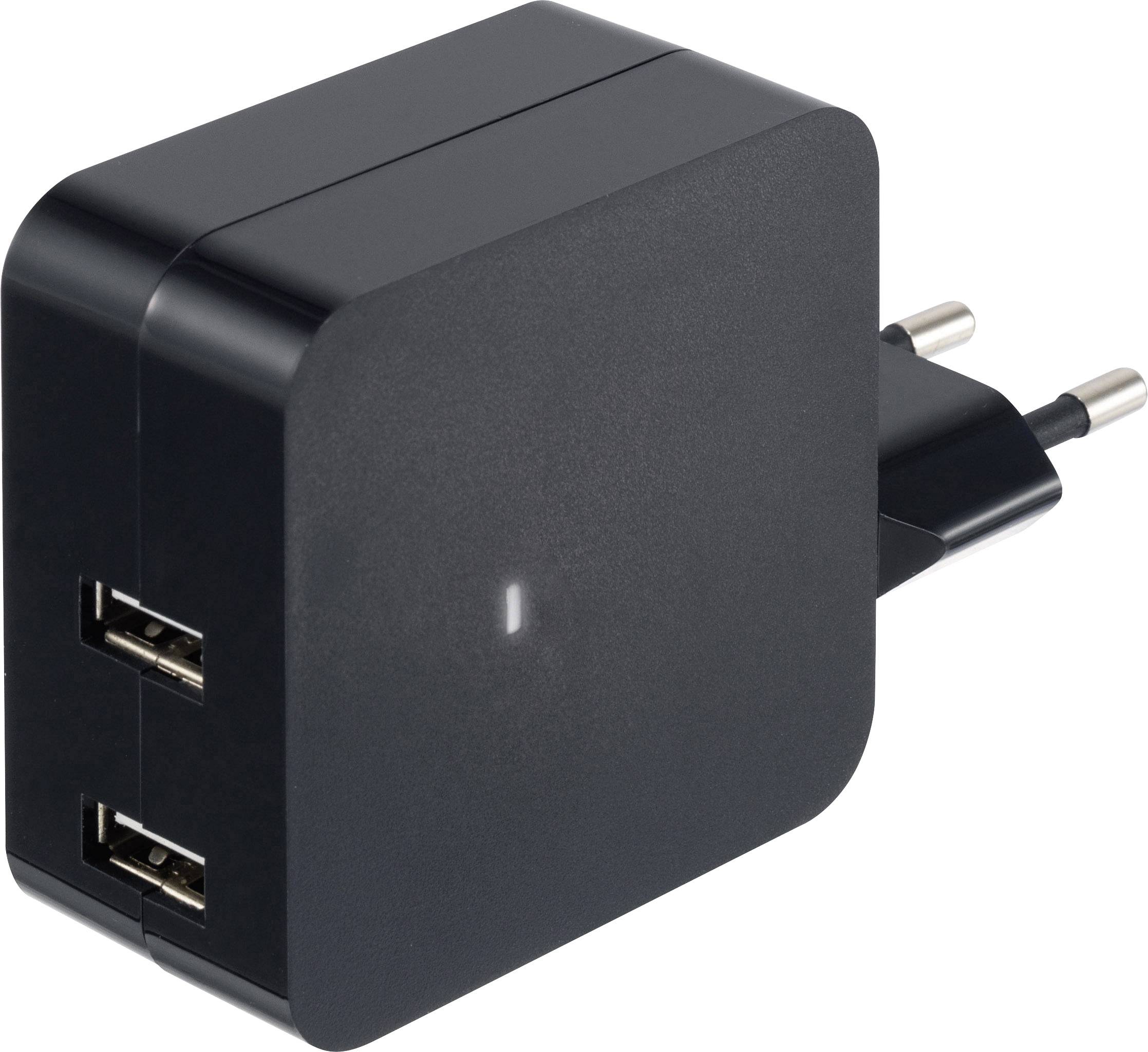 VOLTCRAFT SPS-2400/2+ SPS-2400/2+ USB-Ladegerät Steckdose Ausgangsstrom (max.) 4800mA 2 x USB