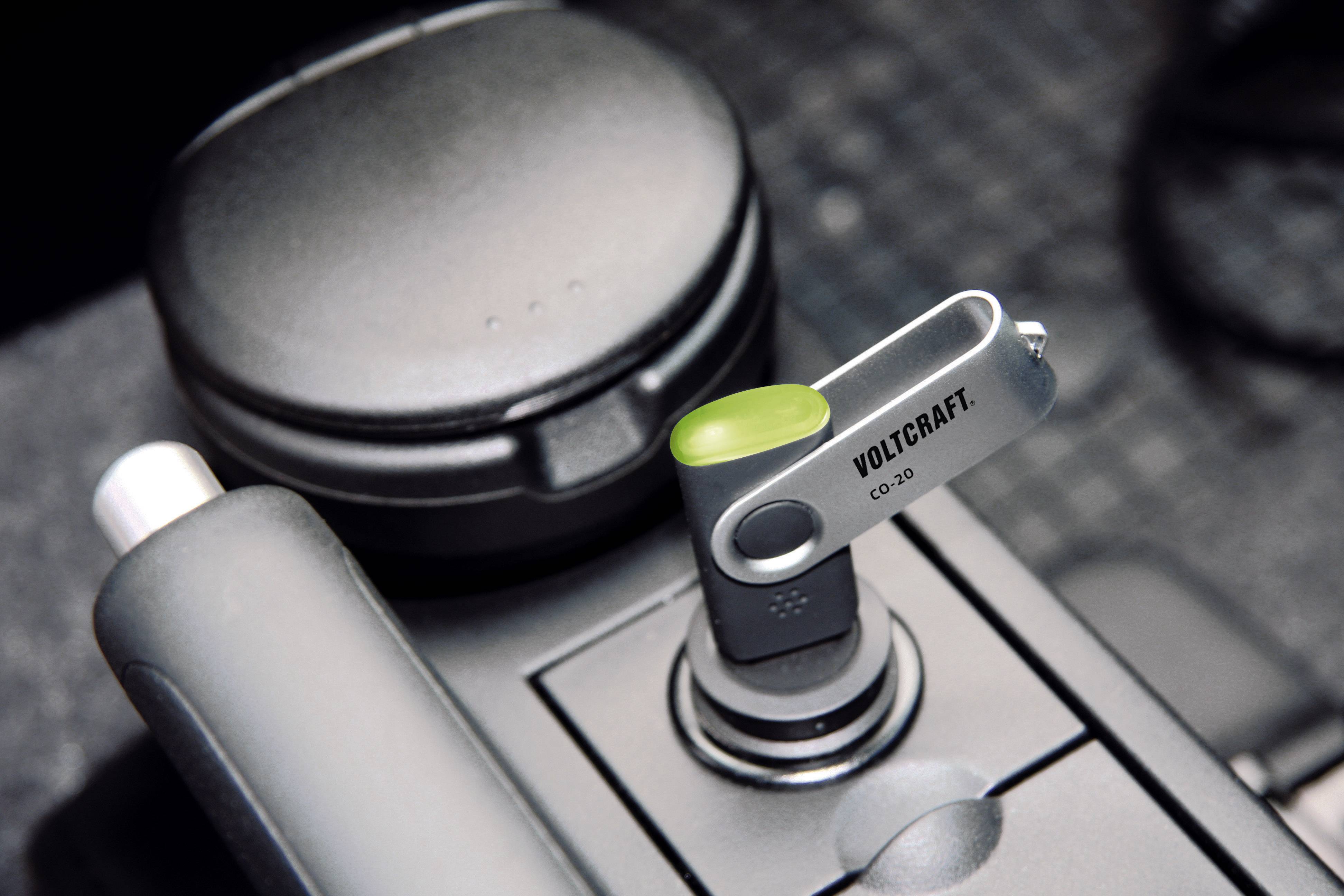 VOLTCRAFT CO-20 USB-Luftqualitätssensor, Raumluftmessgerät, USB-Stick zur Anzeige der Luftqualität, Auswerte-Software