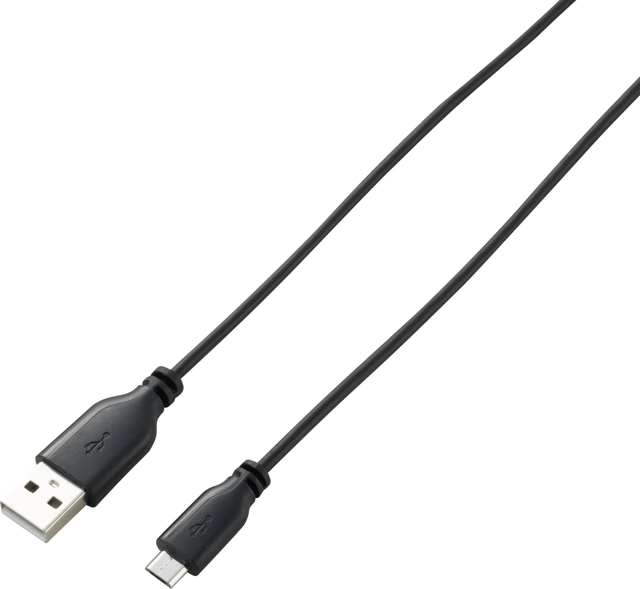 USB-Kabel mit Standard-USB-Stecker auf USB-Micro-Stecker, geeignet zum Laden und zur Datenübertragung zwischen Geräten.