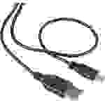 Renkforce USB-Kabel USB 2.0 USB-A Stecker, USB-Mini-B Stecker 1.00 m Schwarz SuperSoft-Ummantelung