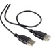 Renkforce USB-Kabel USB 2.0 USB-A Stecker, USB-A Buchse 1.00 m Schwarz SuperSoft-Ummantelung RF-408