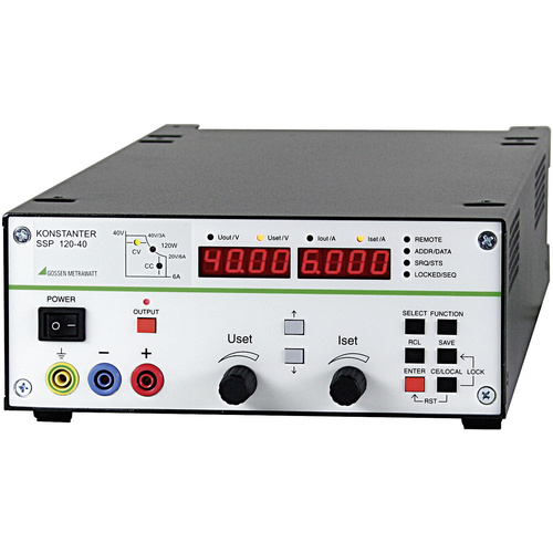 Gossen Metrawatt SSP 120-20 Labornetzgerät, einstellbar 0 - 20 V/DC 0 - 10A 120W RS-232 programmierbar Anzahl Ausgänge 1 x
