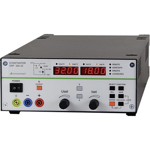 Gossen Metrawatt SSP 320-32 Labornetzgerät, einstellbar 0 - 32 V/DC 0 - 18 A 320 W RS-232 programmi