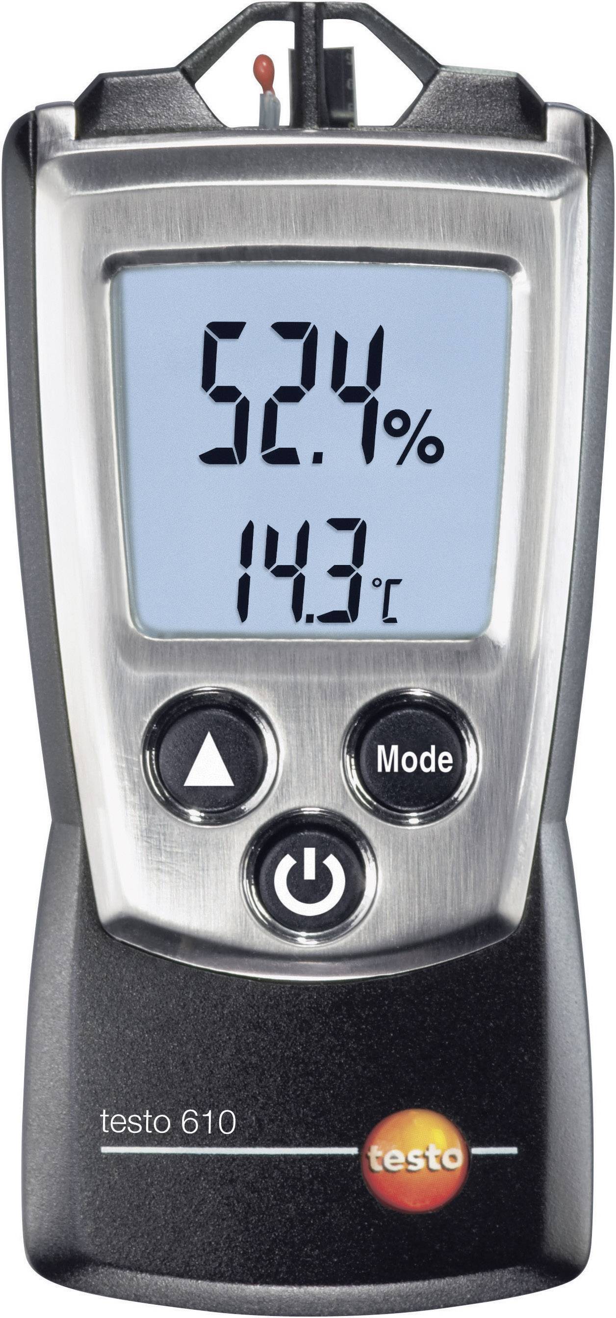Testo 610 Luftfeuchtemessgerät (Hygrometer) 0% rF 100% rF Taupunkt-/Schimmelwarnanzeige
