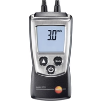 Testo 510 Druck-Messgerät Luftdruck 0 - 100hPa Magnetische Rückseite Testo 510 Druck-Messgerät Luftdruck 0 - 100hPa Magnetische Rückseite