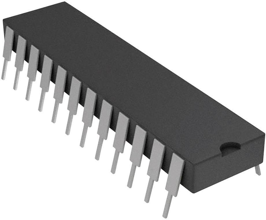 Halbleiter-Chip auf weißem Hintergrund, rechteckige schwarze Komponente mit Metallanschlüssen auf beiden Seiten.