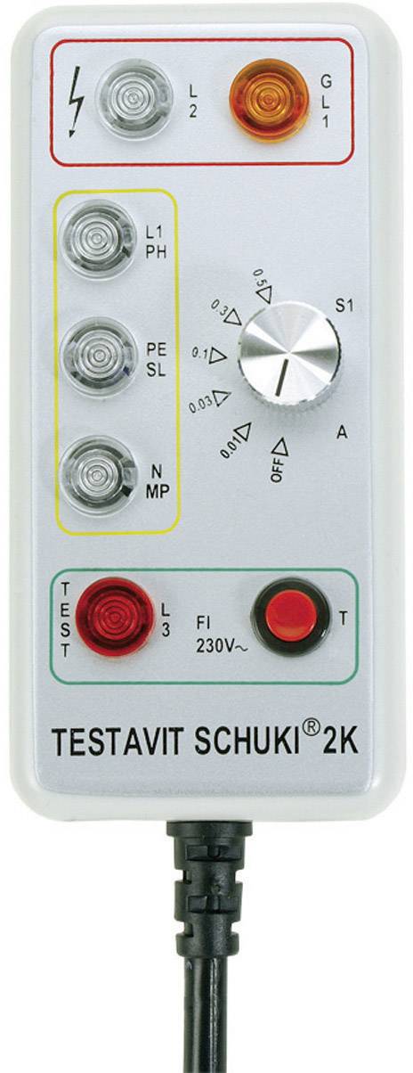 Testboy Testavit Schuki 2K Steckdosentester CAT III 300 V LED