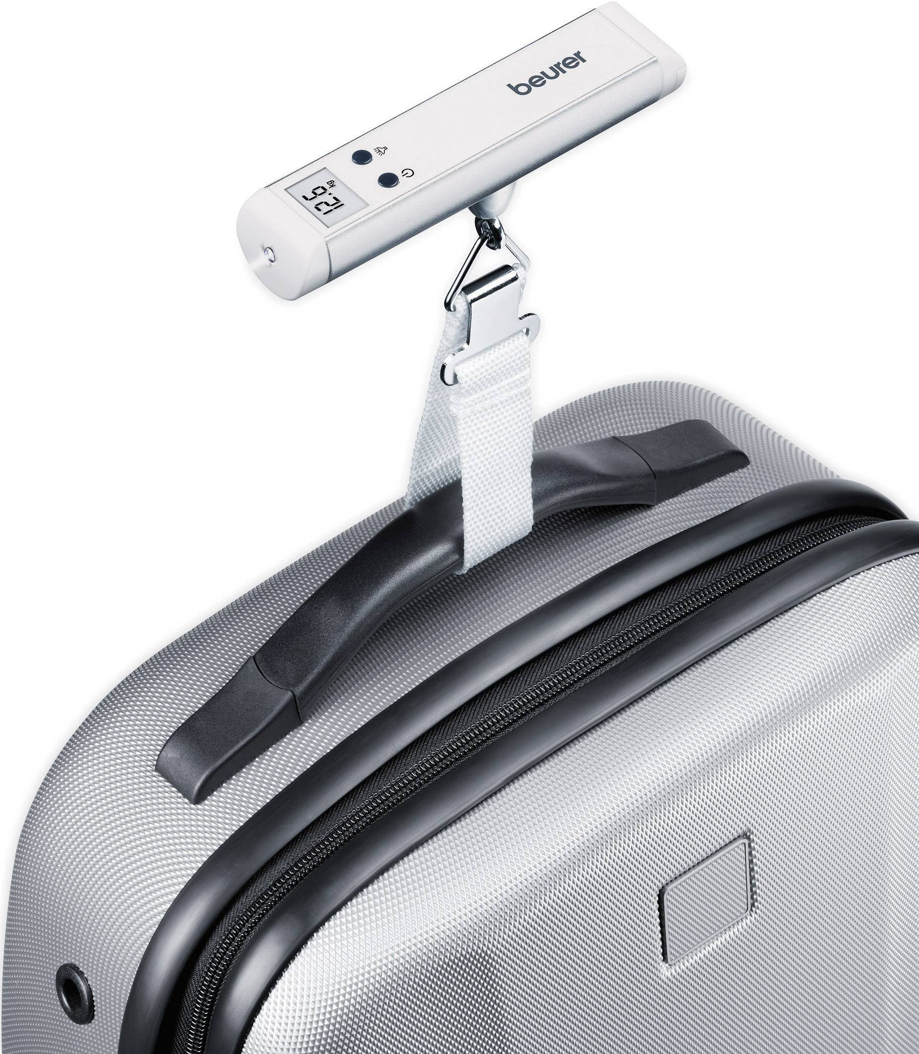 Beurer LS-10 Kofferwaage Wägebereich (max.) 50kg Ablesbarkeit 50g batteriebetrieben Silber