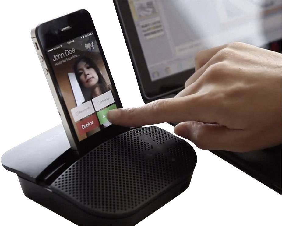 Logitech Mobile Speakerphone P710e Konferenzlautsprecher USB, Bluetooth® Schwarz