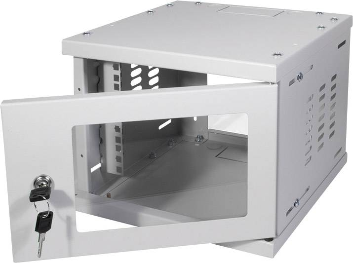 LogiLink W06Z33G 10 Zoll Wandgehäuse 4 HE Grau