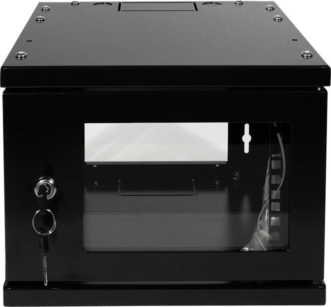 LogiLink W06Z33B 10 Zoll Wandgehäuse 4 HE Schwarz
