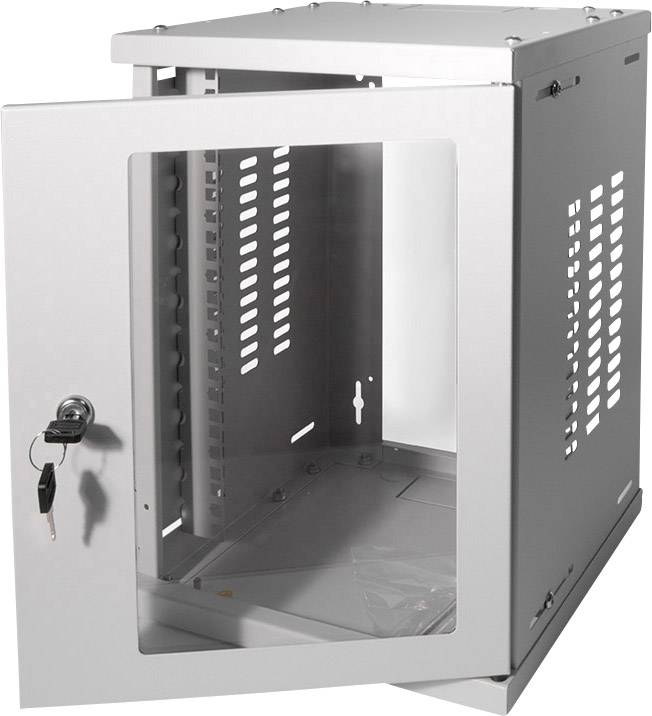 LogiLink W09Z33G 10 Zoll Wandgehäuse 8 HE Grau