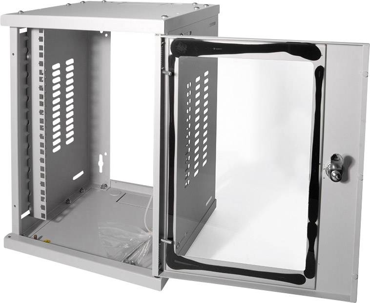 LogiLink W09Z33G 10 Zoll Wandgehäuse 8 HE Grau