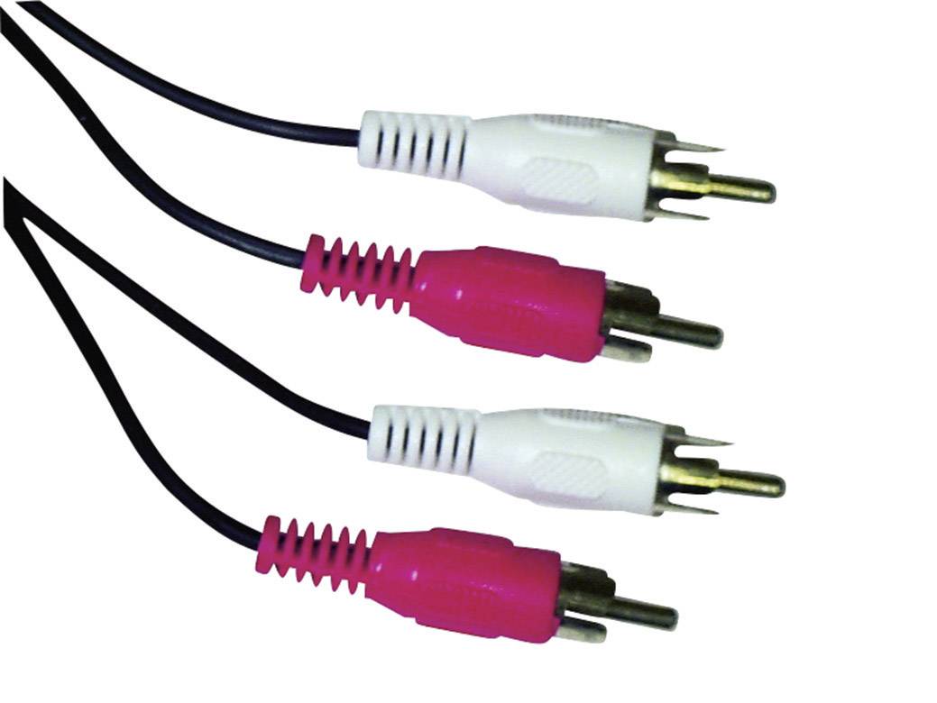Schwaiger CIK050053 Cinch Audio Anschlusskabel [2x Cinch-Stecker - 2x Cinch-Stecker] 5.00 m Schwarz