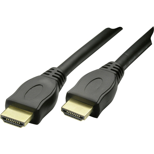 Schwaiger HDMI Anschlusskabel HDMI-A Stecker, HDMI-A Stecker 3.00m Schwarz HDM0300043 vergoldete Steckkontakte, Ultra HD (4k)