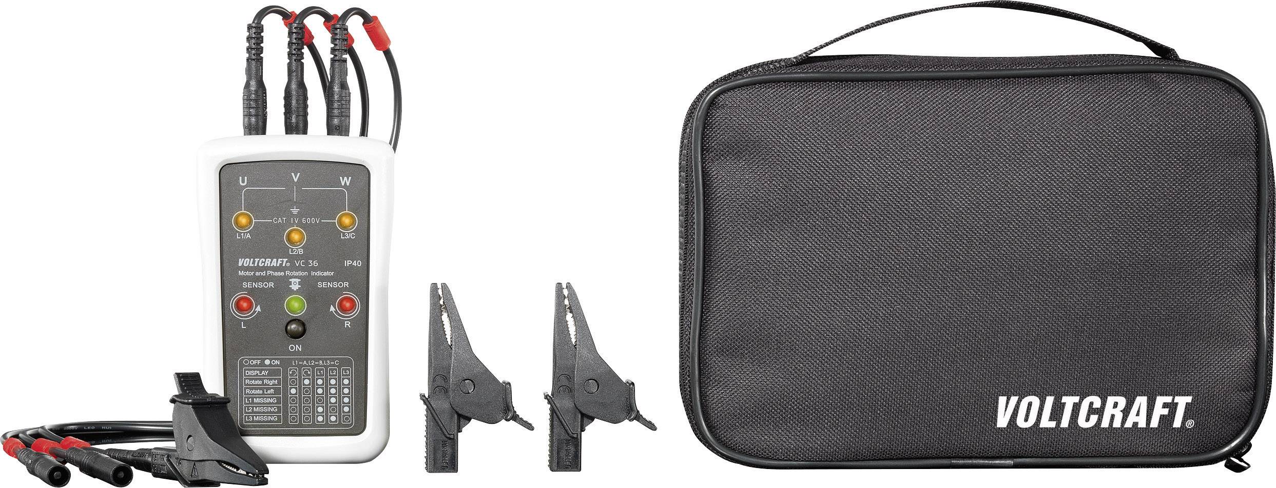 VOLTCRAFT VC36 Drehfeldtester CAT IV 600 V LED