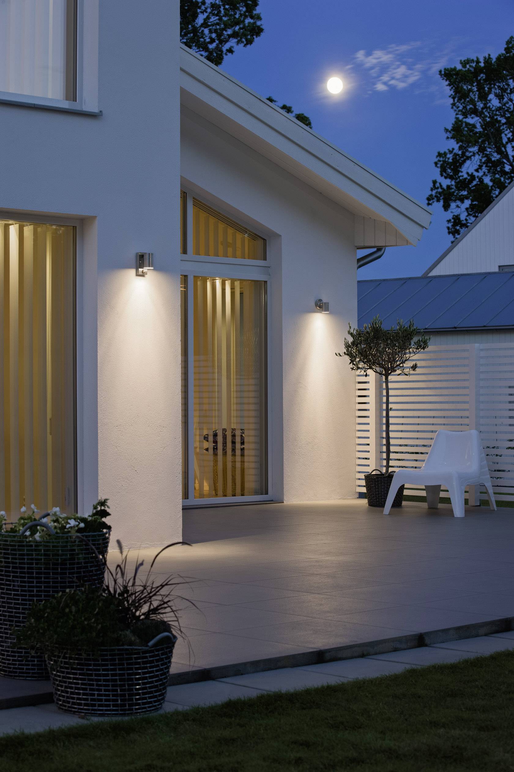 Konstsmide Modena 7541-000 Außenwandleuchte Halogen GU10 35W Edelstahl