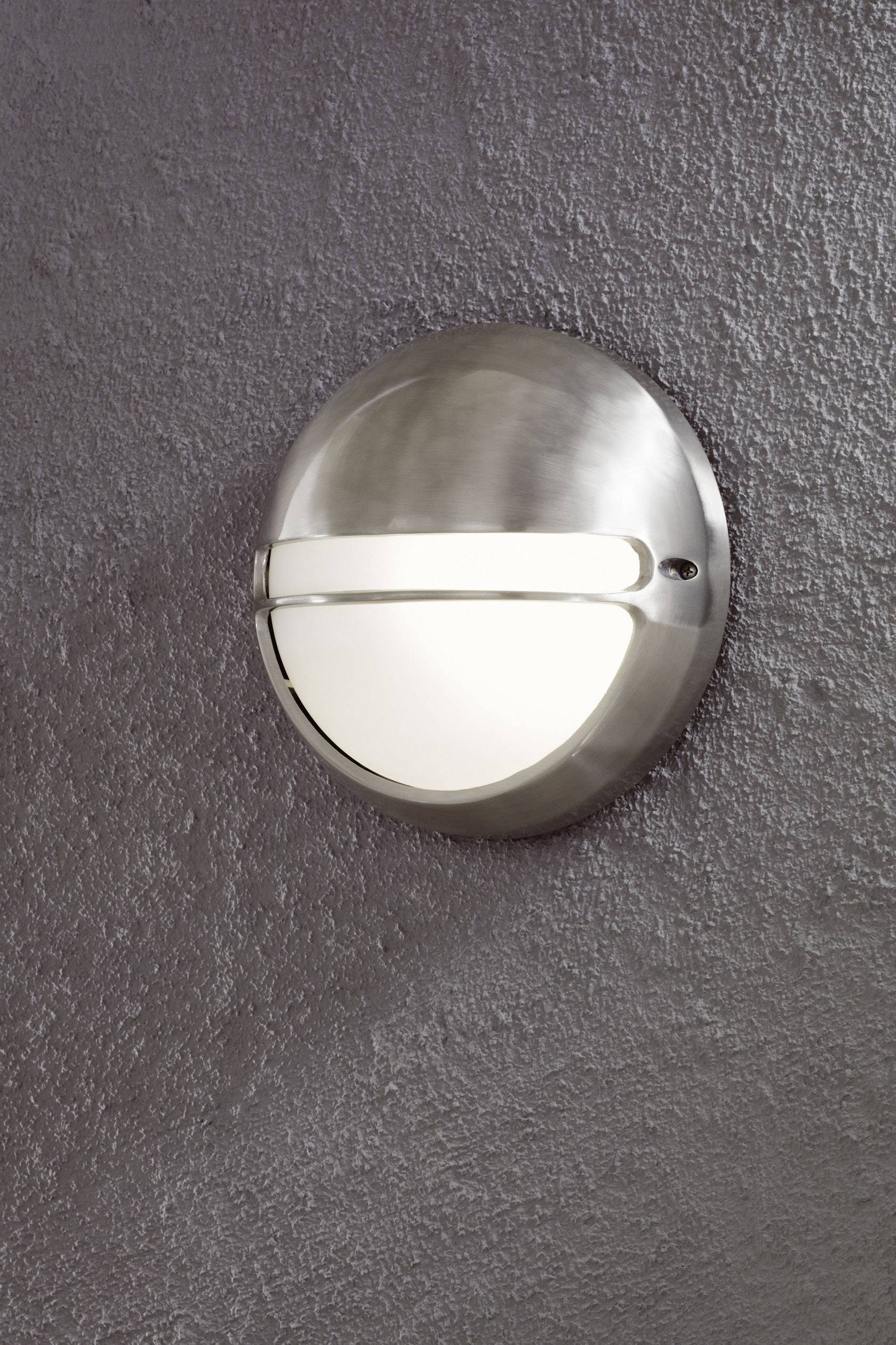 Konstsmide Torino 7333-000 Außenwandleuchte Energiesparlampe, LED E27 60W Aluminium (gebürstet)