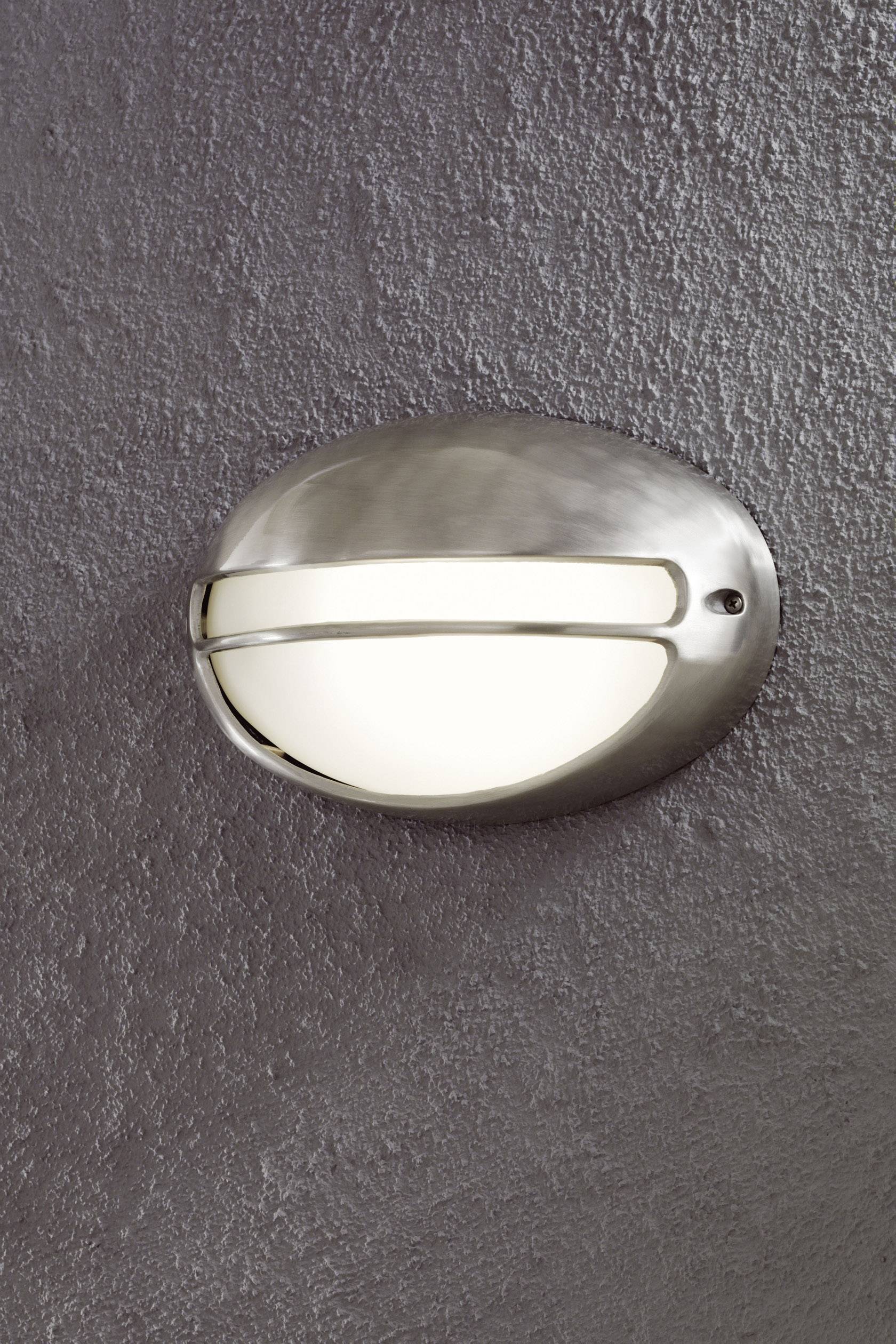 Konstsmide Torino 7334-000 Außenwandleuchte Energiesparlampe, LED E27 60W Aluminium (gebürstet)