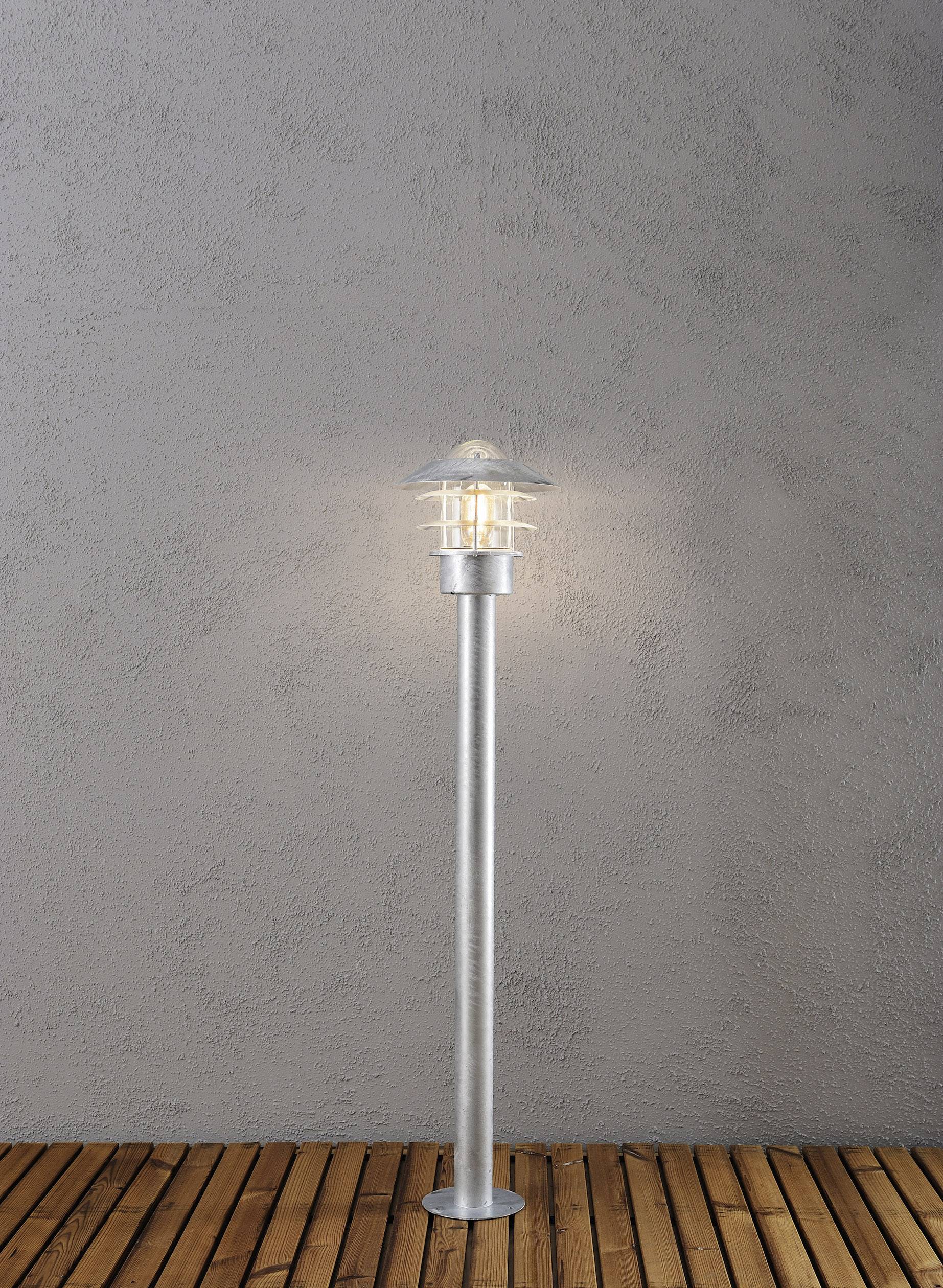 Konstsmide 7311-320 Modena Außenstandleuchte Glühlampe E27 60W Silber