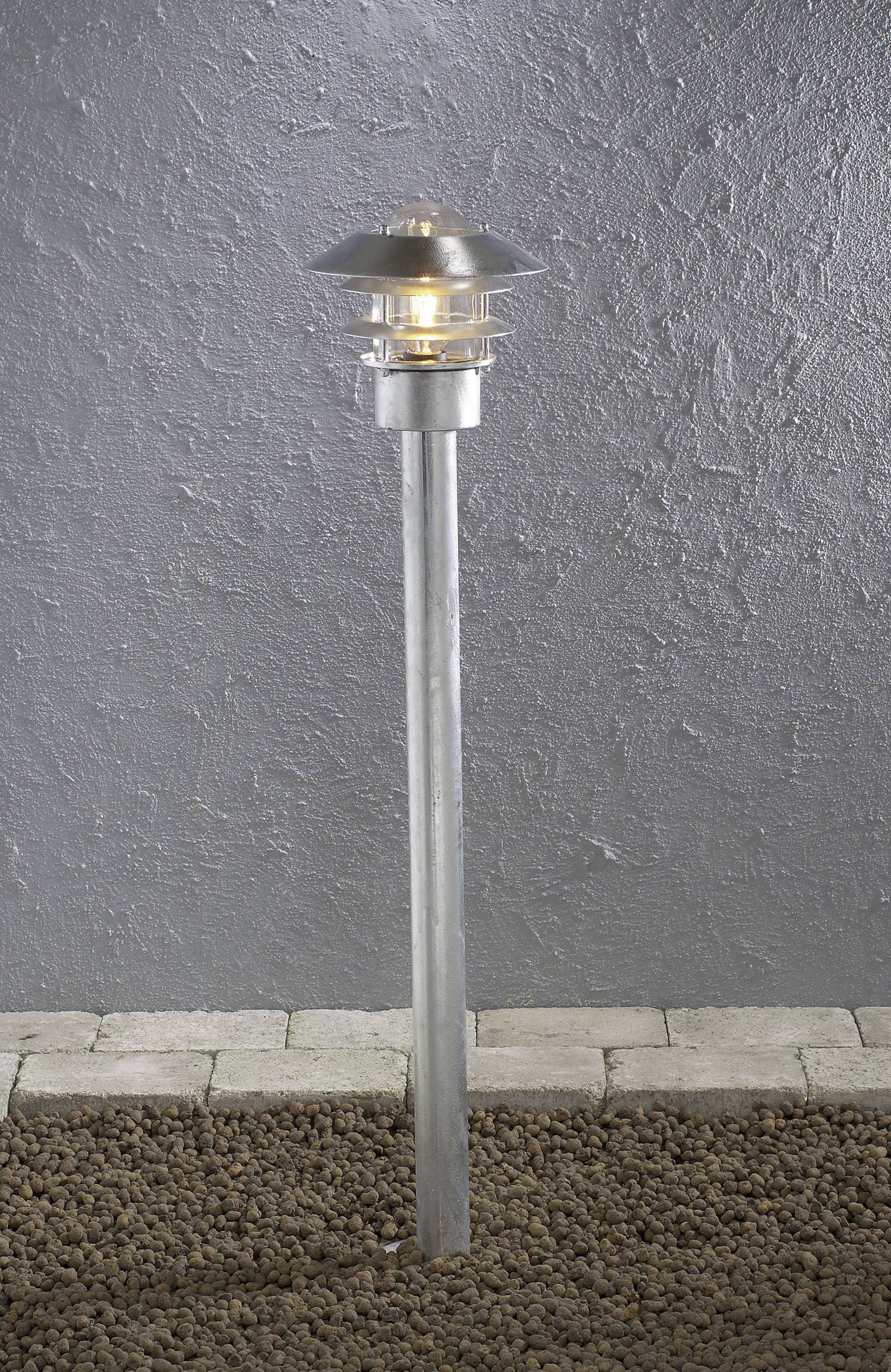 Konstsmide 7311-320 Modena Außenstandleuchte Glühlampe E27 60W Silber