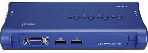 TrendNet TK-407K 4 Port KVM-Umschalter VGA USB 2048 x 1536 Pixel