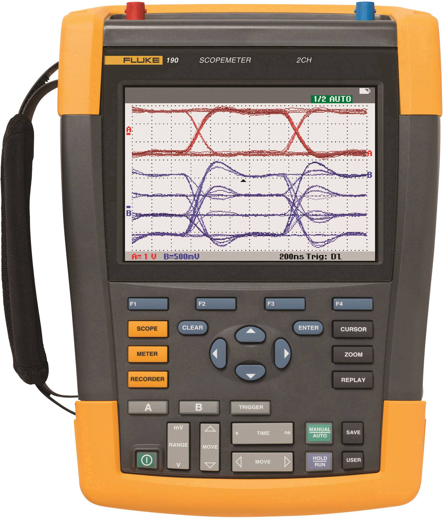 Fluke 190-102 Hand-Oszilloskop (Scope-Meter) 100MHz 2-Kanal 1.25 GSa/s 10 kpts 8 Bit Digital-Speicher (DSO), Komponententest