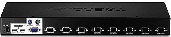 TrendNet TK-803R 8 Port KVM-Umschalter VGA USB, PS/2 2048 x 1536 Pixel