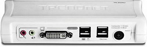 TRENDnet TK-204UK KVM Switch 2-Port DVI USB mit Audio Kit