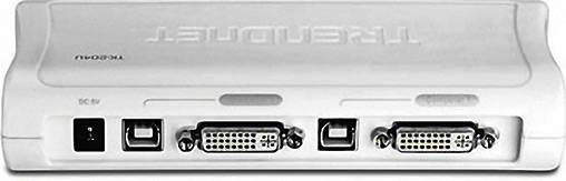 TRENDnet TK-204UK KVM Switch 2-Port DVI USB mit Audio Kit