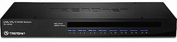 TrendNet TK-1603R 16 Port KVM-Umschalter VGA USB, PS/2 2048 x 1536 Pixel