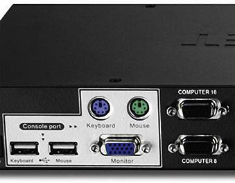 TrendNet TK-1603R 16 Port KVM-Umschalter VGA USB, PS/2 2048 x 1536 Pixel