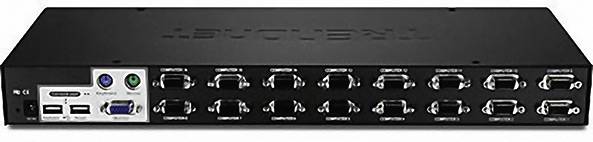 TrendNet TK-1603R 16 Port KVM-Umschalter VGA USB, PS/2 2048 x 1536 Pixel