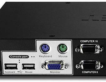 TrendNet TK-1603R 16 Port KVM-Umschalter VGA USB, PS/2 2048 x 1536 Pixel