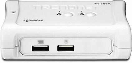 TRENDnet KVM Switch 2-Port VGA/USB mit Kabeln Signalsteuerung KVM KVM Switches