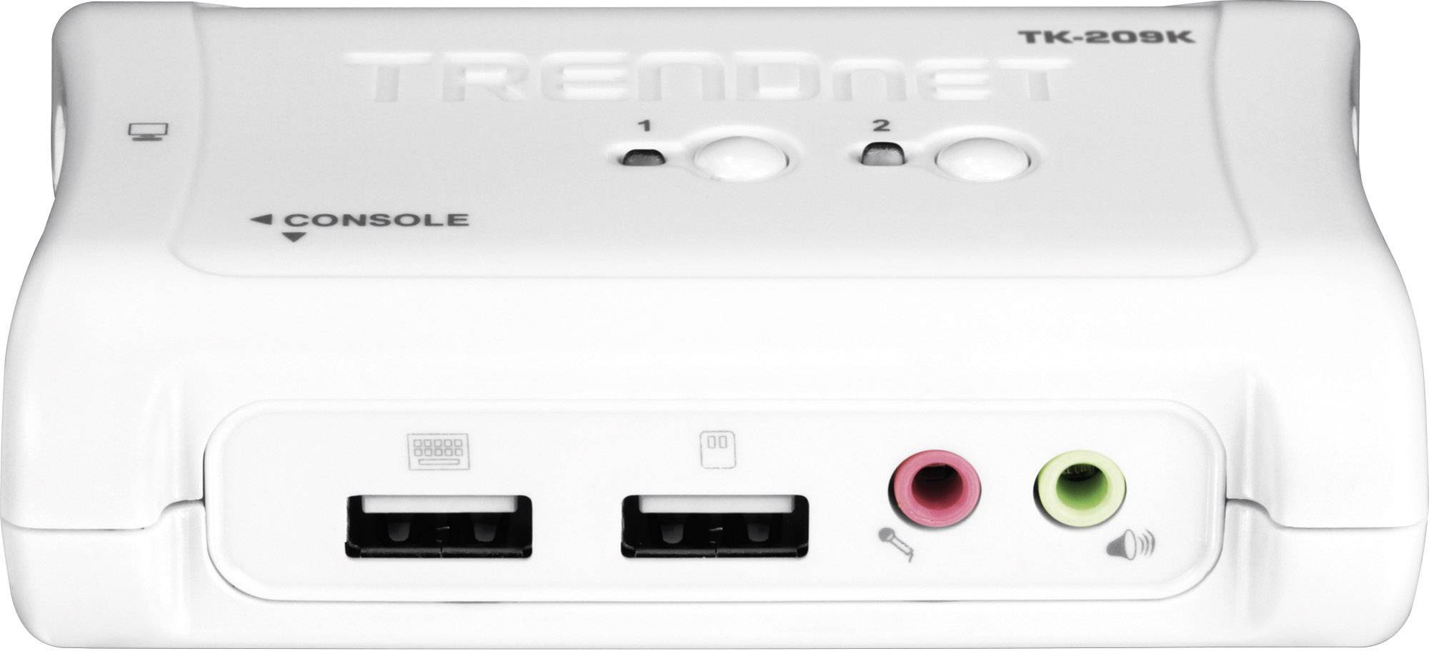 TRENDnet TK-209K KVM Switch 2-Port USB Kit mit Audio