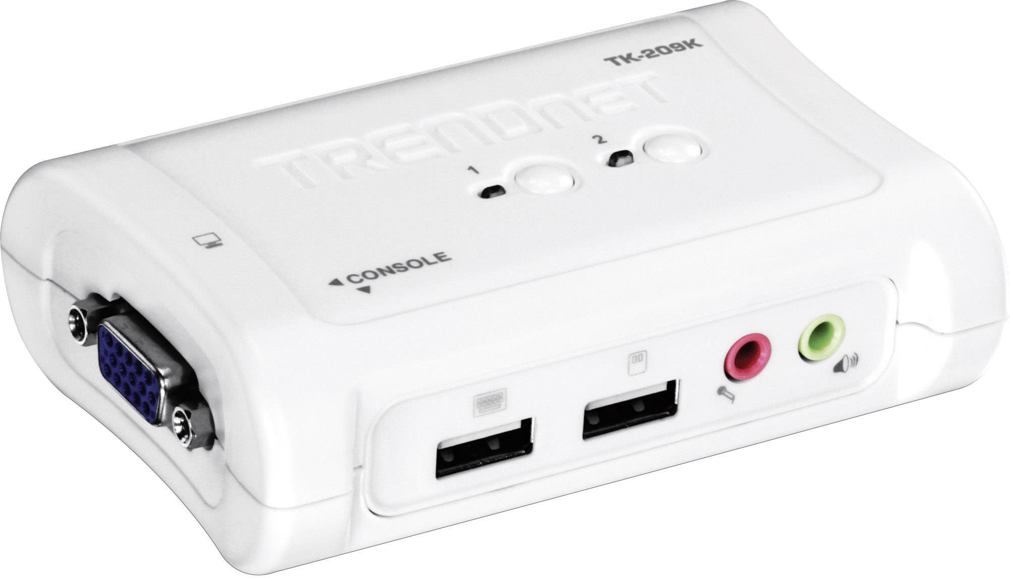 TRENDnet TK-209K KVM Switch 2-Port USB Kit mit Audio
