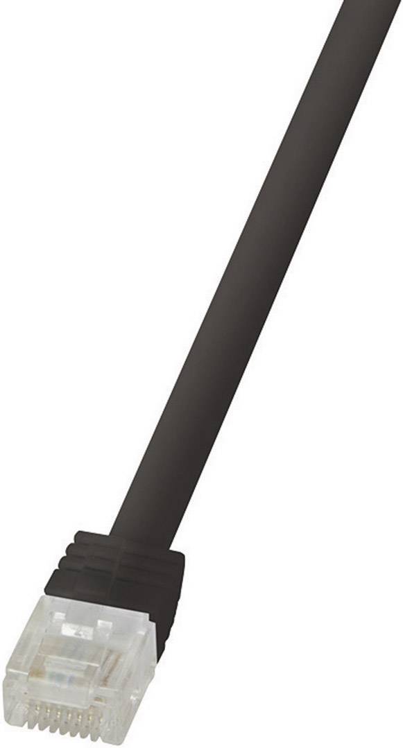 LogiLink CF2063U RJ45 Netzwerkkabel, Patchkabel CAT 6 U/UTP 3.00m Schwarz hochflexibel 1St.