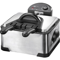 Clatronic FR 3195 Doppel Kaltzonen Fritteuse 4l 2000W mit manueller Temperatureinstellung Edelstahl Clatronic FR 3195 Doppel Kaltzonen Fritteuse 4l 2000W mit manueller Temperatureinstellung Edelstahl