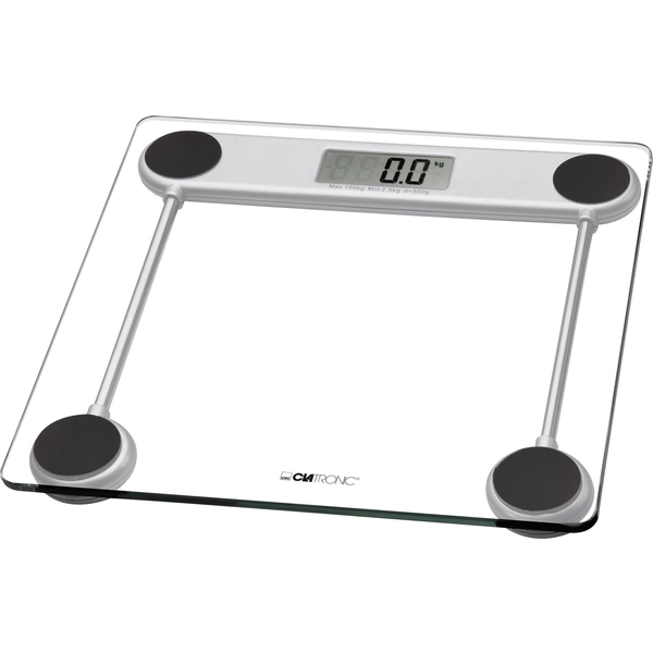 Clatronic PW 3368 Personenwaage digital Wägebereich (max.)=150kg Glasklar Clatronic PW 3368 Personenwaage digital Wägebereich (max.)=150kg Glasklar