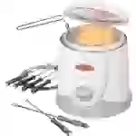 Bomann FFR 1290 Fondue-Fritteuse 1l 840W mit manueller Temperatureinstellung Weiß, Grau Bomann FFR 1290 Fondue-Fritteuse 1l 840W mit manueller Temperatureinstellung Weiß, Grau