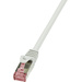 LogiLink CQ2062S RJ45 Network cable, patch cable CAT 6 S/FTP 3.00 m Grey Flame-retardant, incl. detent 1 pc(s)