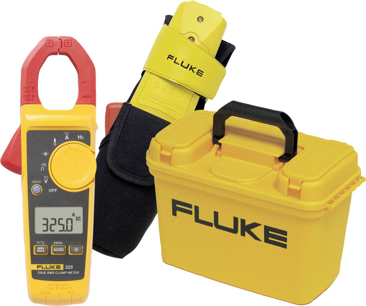 Fluke 325 Stromzange, Hand-Multimeter kalibriert (ISO) digital CAT III 600 V, CAT IV 300 V Anzeige