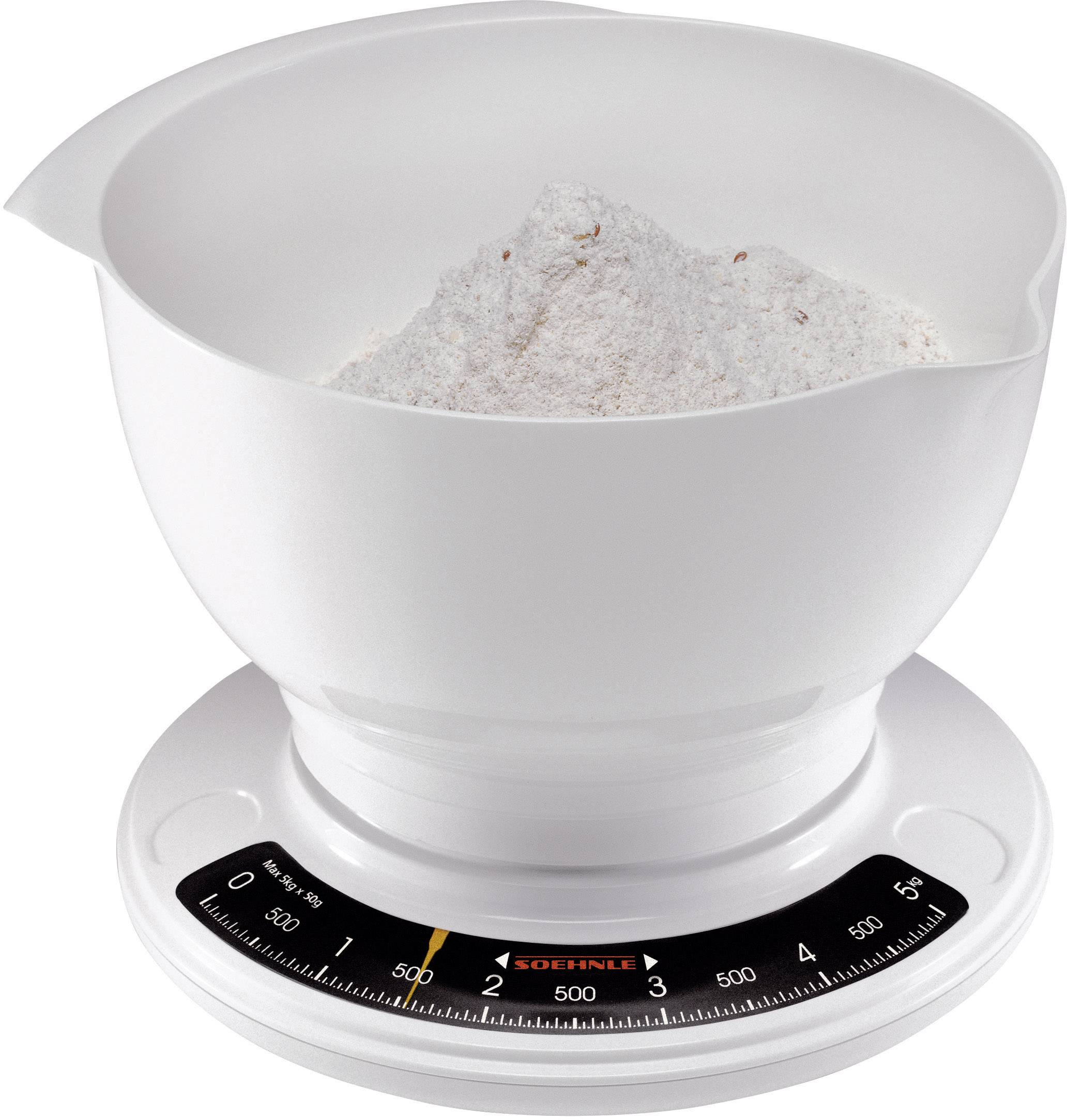 Soehnle Culina Pro Küchenwaage analog, mit Messschale Wägebereich (max.)=5 kg Weiß