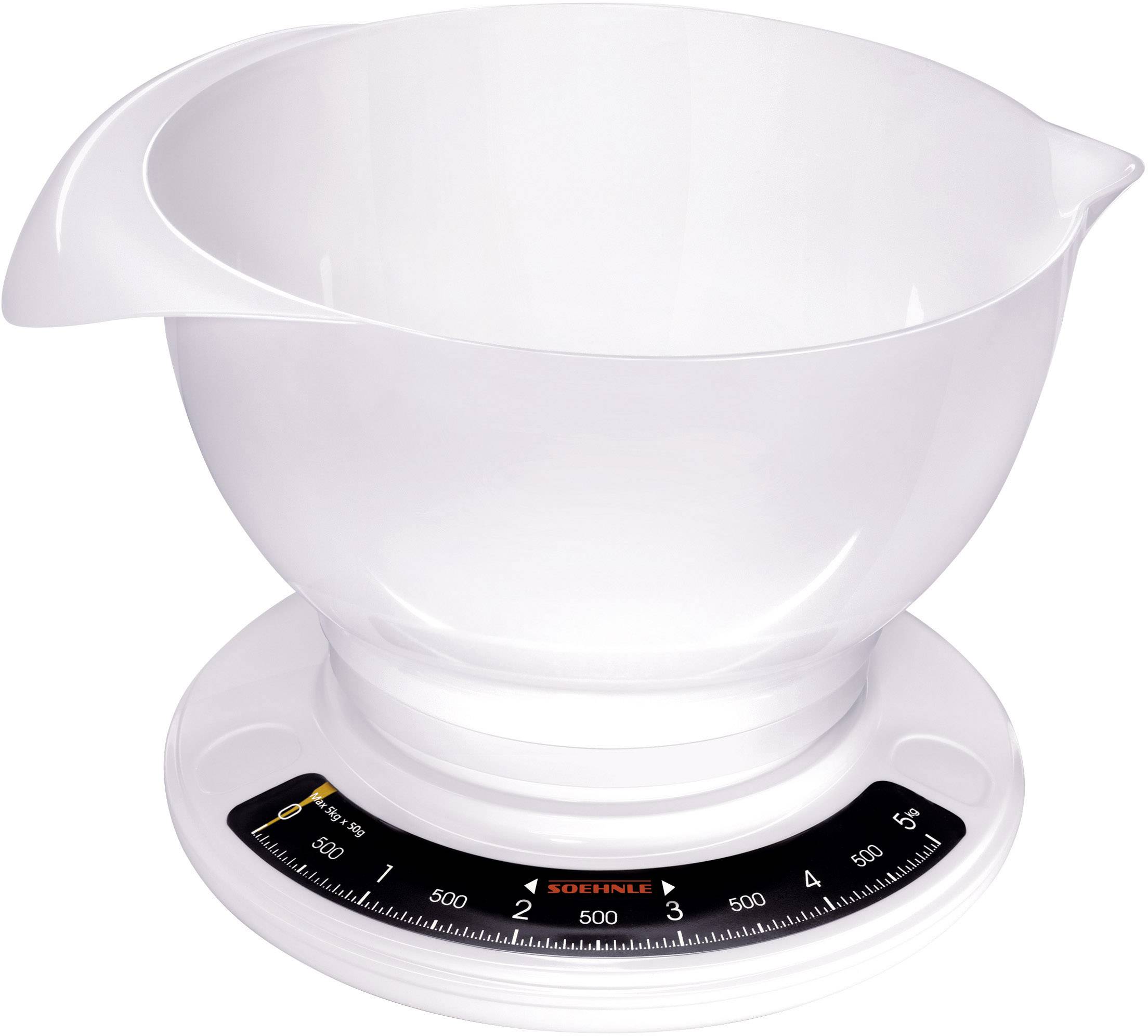 Soehnle Culina Pro Küchenwaage analog, mit Messschale Wägebereich (max.)=5 kg Weiß